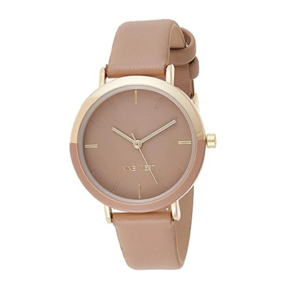 Women's New Strap Watch Tan /Gold - Picture 6 of 6